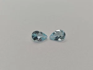 Sky Blue Topaz 8×5 mm Pear Cut Faceted Loose Gem - Picture 1 of 6