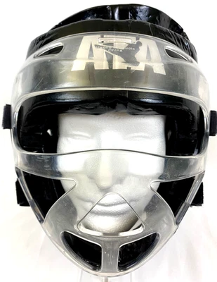 Casco de combate ATA Headgear con protector facial adulto grande macho artes marciales negro Foto 1 de 4