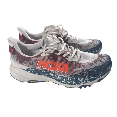 Zapato Hoka One One Speedgoat 6 Masilla Azul Twilight Trail 1147791-PTYB Talla 12D Foto 1 de 4