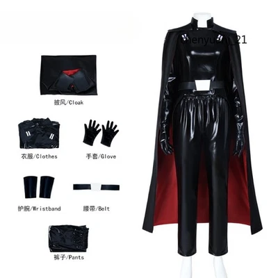 Звездные войны ситхов косплей костюм женщин плащ наряды Хэллоуин кино подарки одежды - Изображение 1 из 4