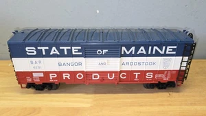 De colección Atlas calibre O PRODUCTOS ESTADO DE MAINE tren caja vagón Bangor Aroostook BAR - Imagen 1 de 9