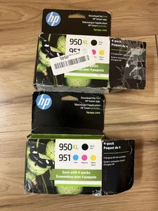 Zwei Sets HP 950XL/951 Combo C2P01FN OEM Tinte Schwarz Magenta Gelb Cyan - Bild 1 von 6