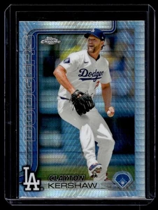 2025 Topps Chrome Prism Refractor Clayton Kershaw Los Angeles Dodgers #88 - Picture 1 of 2