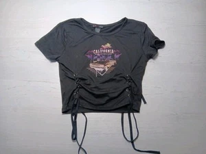Love Streak Crop Top Size Large L San Francisco California Embellished Fringe - Afbeelding 1 van 10