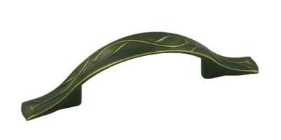 Tirador de gabinete Berenson 4133 Art Nouveau 3-1/2" manija central a central Foto 1 de 3