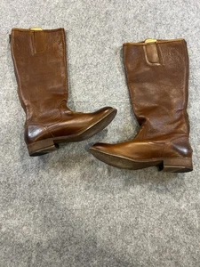 Vintage Frye Damengröße 8. B Cognac Braun Lederreitstiefel Reitsport 4015 - Bild 1 von 10