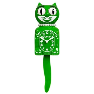 Kit-Cat Klock - Classic Green Lady Kit Katze Klock - Bild 1 von 4