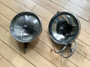 Vintage Lucas Pair New Ranger Fog & Spot Lights Excellent Tested - Picture 1 of 8