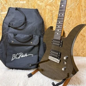 B.C.Rich Mocking Bird 360JE Electric Guitar Brown Used with Soft Case - Picture 1 of 8