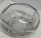 Duncan Miller Glass Canterbury Rose Bowl Clear Ground Base 5 1/4" D ca 1939-55