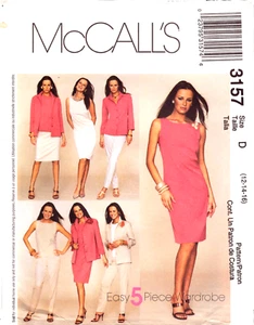 McCall's 3157 ~ Abito Misses' Petite-Top-Shirt-Giacca-Pantaloni e Gonna ~ Tg. 12-16 - Foto 1 di 4