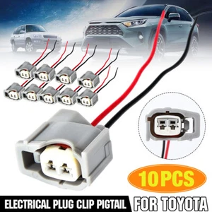 10Pcs Fuel Injector Wiring Harness Connector Pigtails Plug Cable Wire for TOYOTA - Picture 1 of 7