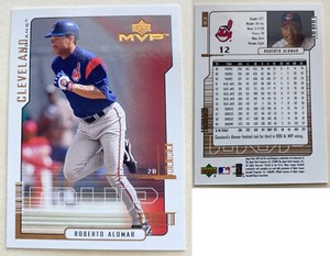 ROBERTO ALOMAR 2000 UPPER DECK MVP BASEBALL CARD 93 CLEVELAND INDIANS