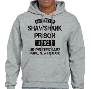 Property Of Shawshank Prison Mens Funny Movie Hoodie Redemption Stag Doo Do - Picture 1 of 2