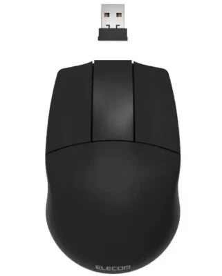 Official ELECOM 3 button mouse for 3D CAD (Wireless 2.4GHz / Black) M-CAD01DBBK◇ - Image 1 of 4