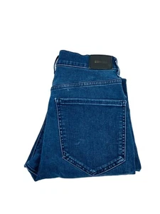 Express Skinny Damen High Rise roher Saum blau Denim Jeans Gr. 10R (31x26,5) - Bild 1 von 8