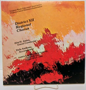 1980 District XIII Regional Chorus, James Madison High School LP Record VG+/NM - Picture 1 of 7