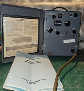 GERTSCH FM-3 Direct Reading VHF Frequency Meter 20-1000 MC .001%, Manuals, Cord - Photo 1/21