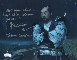 Francois Chau Signed 8x10 Ghost of Tsushima Ishikawa Authentic Autograph JSA COA - Picture 1 of 2