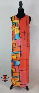 Vera Women's Colour Block Tunic Maxi Shift Dress. - Picture 1 of 5