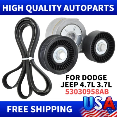 6PK2240 Serpentine Belt Tensioner for Dodge Ram 1500 Dakota Durango SLT SXT 4.7L - Image 1 of 4