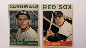 TOPPS 1964 VENEZUELA BLACK.2AS:DICK GROAT#40:BAT CHAMP.MVP-DICK WILLIAMS#153:HOF - Picture 1 of 2