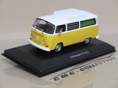 VW VOLKSWAGEN T2 CAMPER 1972 GiALLO YELLOW KOMBi VAN CAMPiNG SOLiDO 1/43 - Immagine 1 di 3