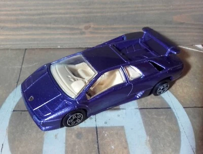 BBURAGO LAMBORGHINI DIABLO #4141 VIOLA SCURO METALLIZZATO Scala 1:43 Italy 1998 - Immagine 1 di 4