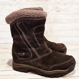Sorel Sherpa Winter Snow Boots Brown Suede Women's Size 6 - Picture 1 of 9