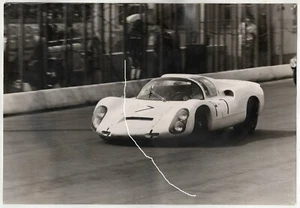 38.5x26.5cm Vintage Agfa Barite Photo 1967 Porsche 910 - Picture 1 of 3