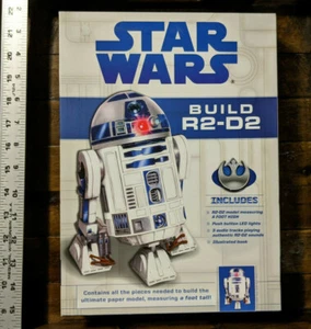 Star Wars Build R2-D2 Ultimate Paper Model Kit Foot Tall, Lights/Sounds, Book - Picture 1 of 2