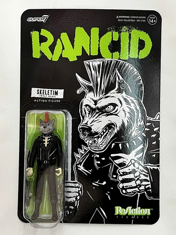 ReAction Rancid Skeletim wolf head Action Figure tim armstrong punk rock Cover