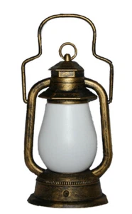 LED Rustic Look Gold Lantern novelty stage prop battery power costume accessory - Picture 1 of 17