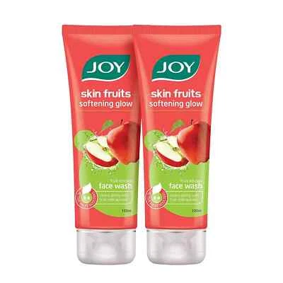 Joy Skin Fruit lavado facial para suavizar el brillo con manzana cada paquete de 2 100 ml Foto 1 de 3