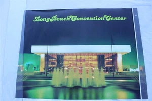 LONG BEACH CONVENTION CENTER POSTER 1977 2 SIDED - 18 X 24 - EVENTS ON BACK - Picture 1 of 2