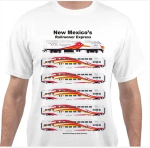 New Mexico Rail Runner Railroad T-Shirt by Andy Fletcher - Picture 1 of 1