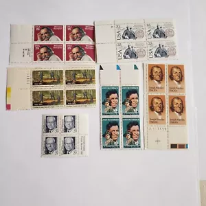 Various Old Mint Stamps Never Hinged / Mint In Blocks Of 4 - Picture 1 of 5