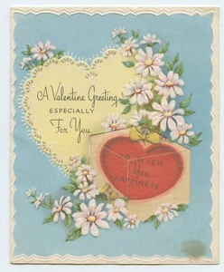 Vtg Valentine's Day Card A VALENTINE GREETING ESPECIALLY FOR YOU - Picture 1 of 3