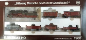 Fleischmann 1900 - Güterzugset 7-tlg DRG mit Dampflok 56 - AC - OVP SH202670 - Picture 1 of 1