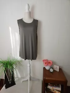 Maurices Sz XL Women's Sleeveless Tank Top Blouse w/ Cut out Arm Accents NWT - Picture 1 of 11