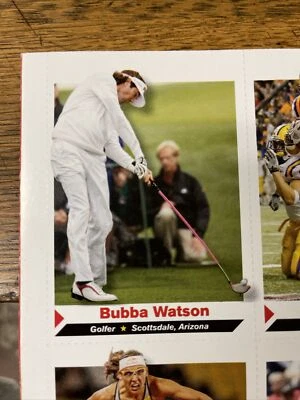 BUBBA WATSON 2012 SIFK SI FOR KIDS ROOKIE MASTERS CHAMPION GOLF CARD - Image 1 of 2