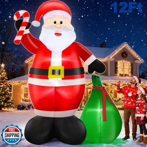12 Ft by 7.6 Ft Giant Christmas Inflatables Decorations Outdoor S - Picture 1 of 5