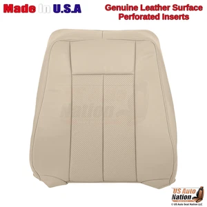 2007-2014 For Ford Expedition Genuine Leather Perf Driver Top Seat Cover Camel - Picture 1 of 6