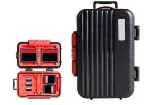 Camera Memory Card Case Holder Water-Resistant Anti-Shock SD Card Case 24 Slots - Picture 1 of 6