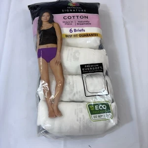 Paquete de 5 braguitas de algodón blancas de la firma Fruit of the Loom talla 8 MUJERES ABIERTAS - Imagen 1 de 4