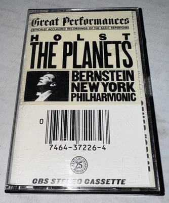 Cassette Holst The Planets 1973 Leonard Bernstein New York Philharmonic - Image 1 of 3