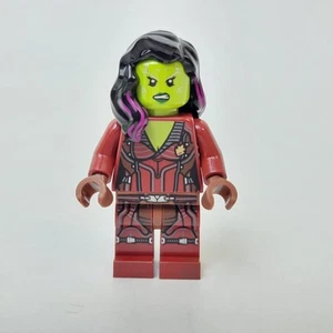 LEGO Green Minifigure Gamora Dark Red Suit - Picture 1 of 2