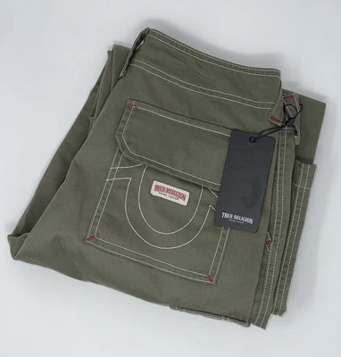 Calça cargo militar feminina True Religion Kalamata Olive tamanho 28 - Imagem 1 de 4