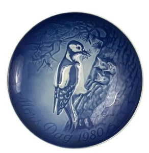 Bing & Grondahl 1980 Plate Mother's Day Porcelain Bird and Chicks Mors Dag 6" - Picture 1 of 5