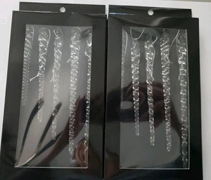 New Robert Stanley Christmas Clear Icicle Ornaments Set of 10 Hand Blown Glass  - Bild 1 von 6